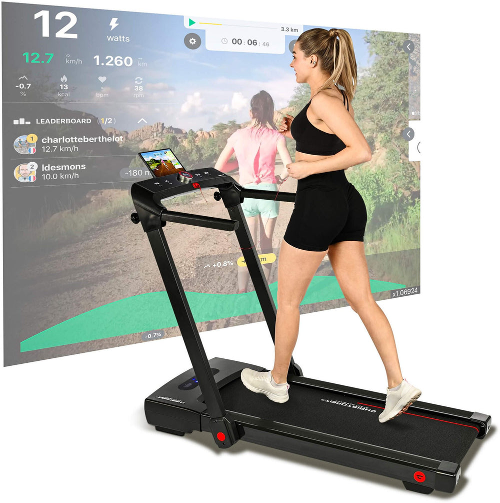 Christopeit 2 in 1 zwart loopband