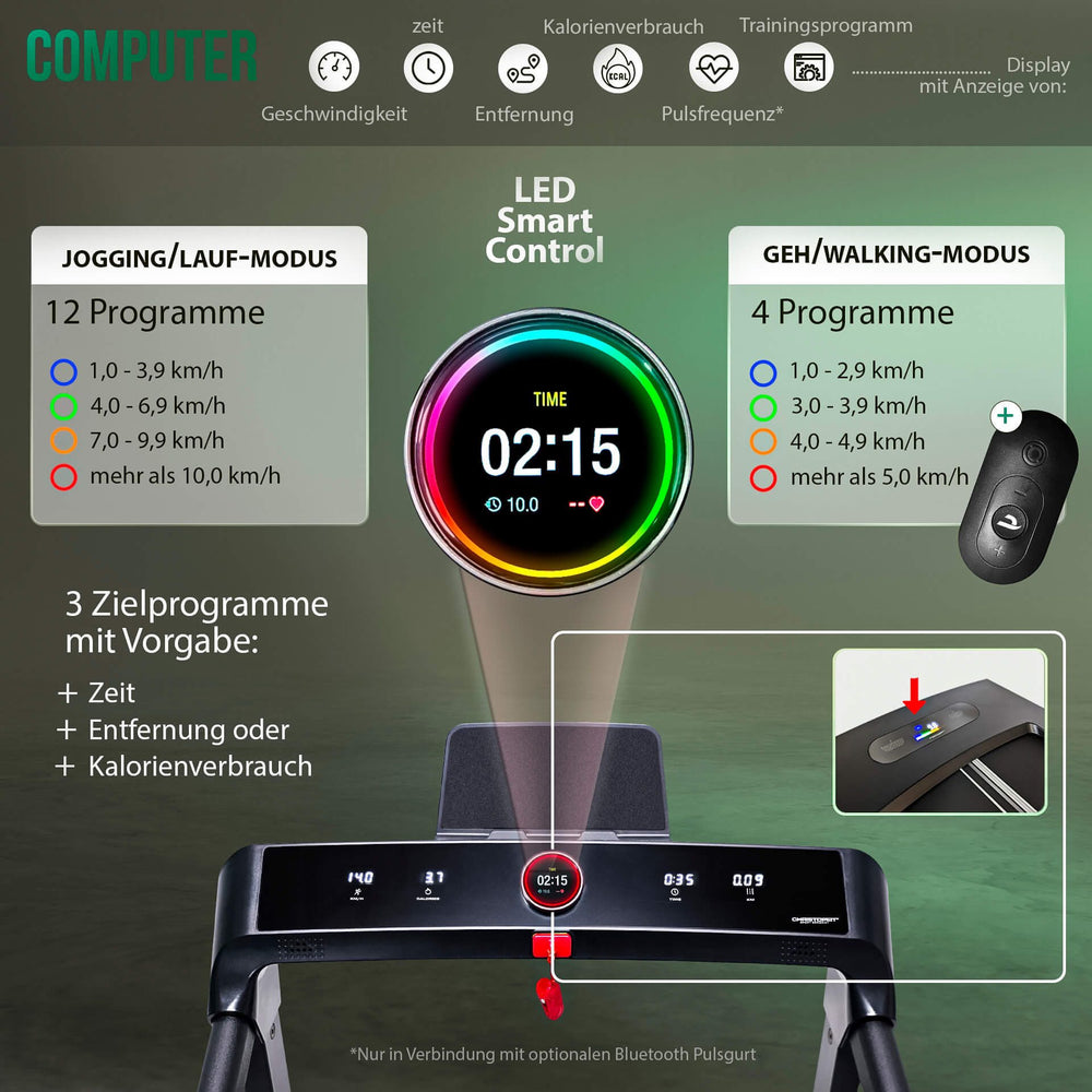 Christopeit 2 in 1 zwart loopband