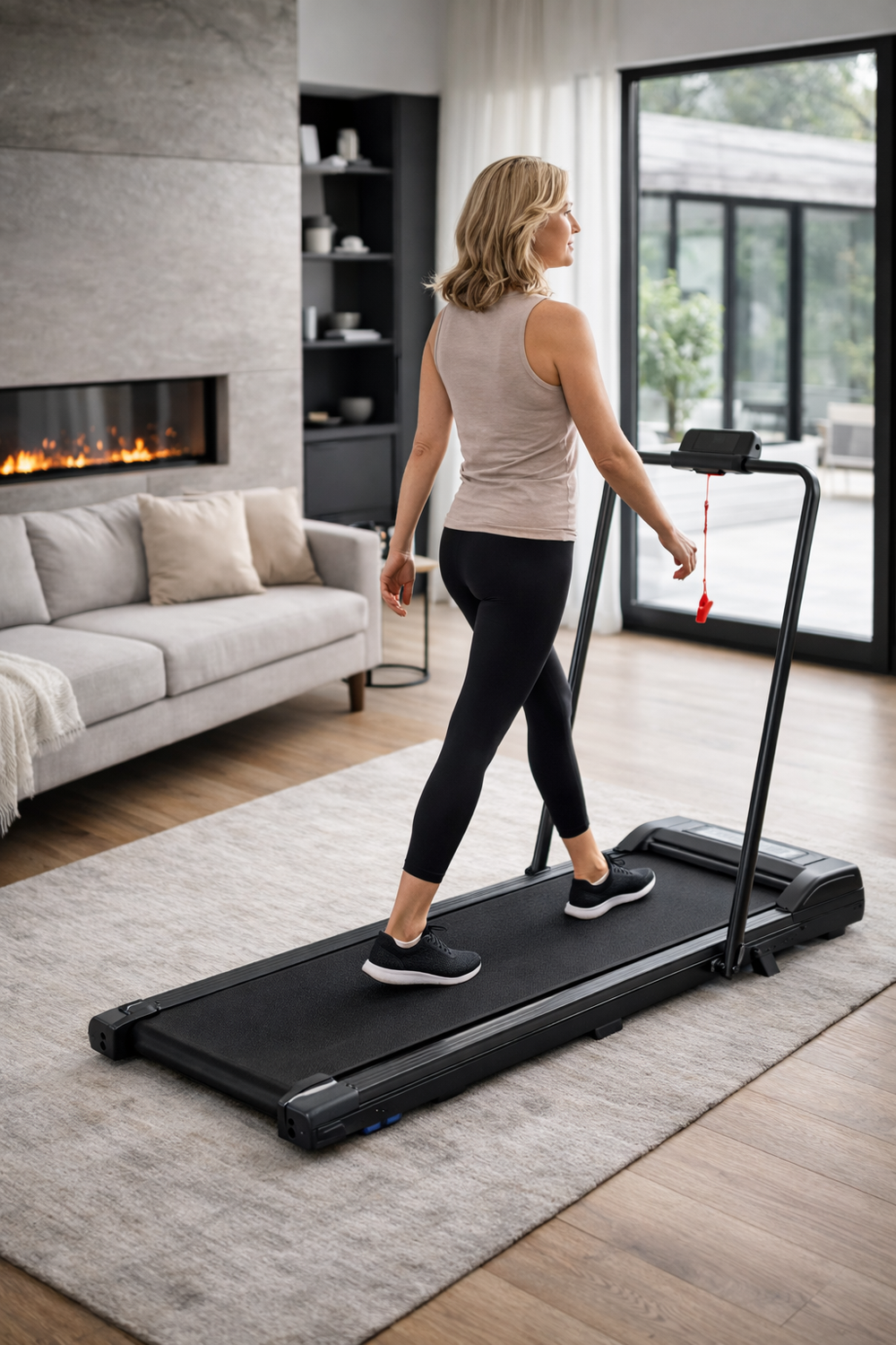 Tapis de course en bois Christopeit 2 en 1