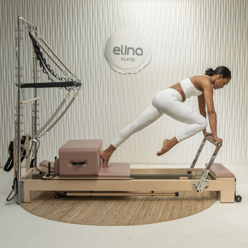 Elina Pilates Lignum Reformer Aged Rose