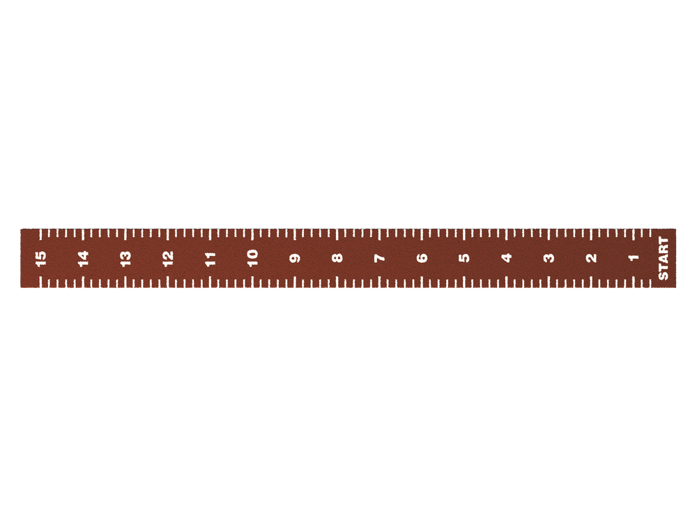 Sprinttrack Essential 15m x 1,33m - Rood