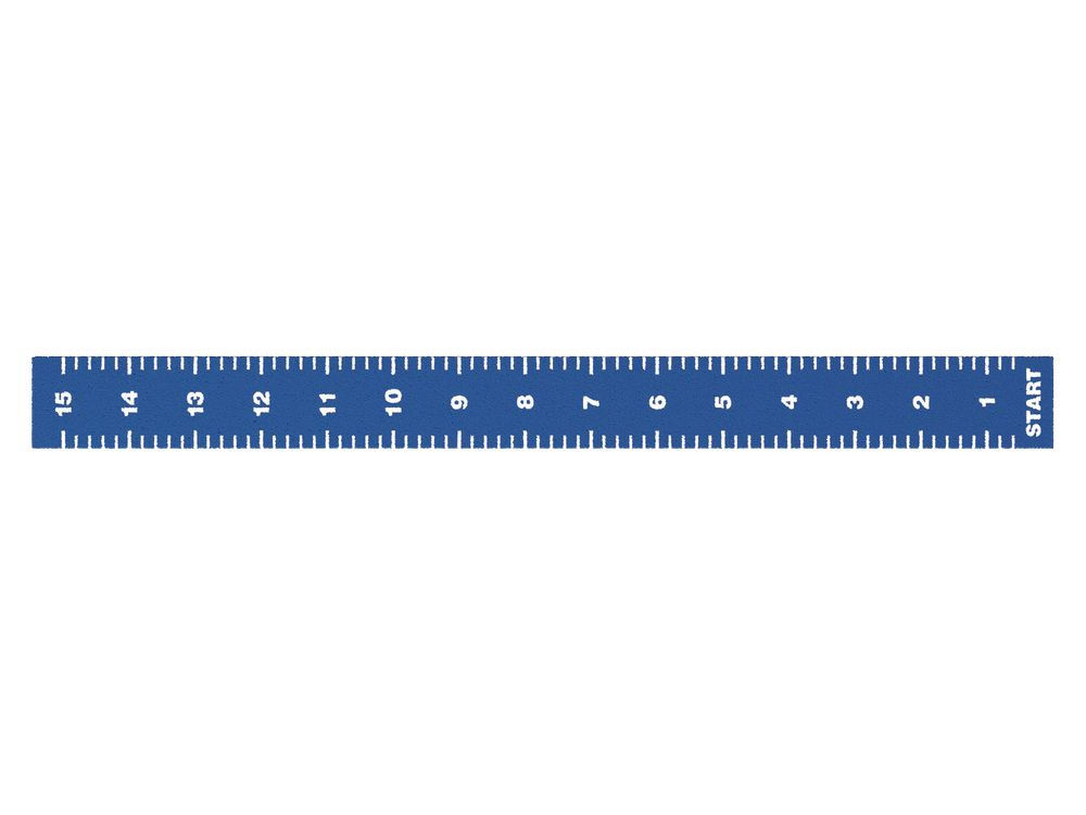 Sprinttrack Essential 15m x 1,33m - Blauw