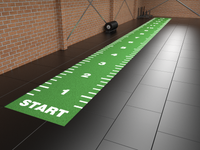 Piste de sprint Essential 15 m x 1,33 m - Vert