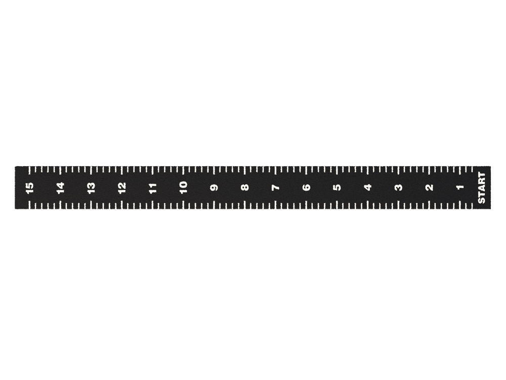 Sprinttrack Essential 15m x 1,33m - Zwart
