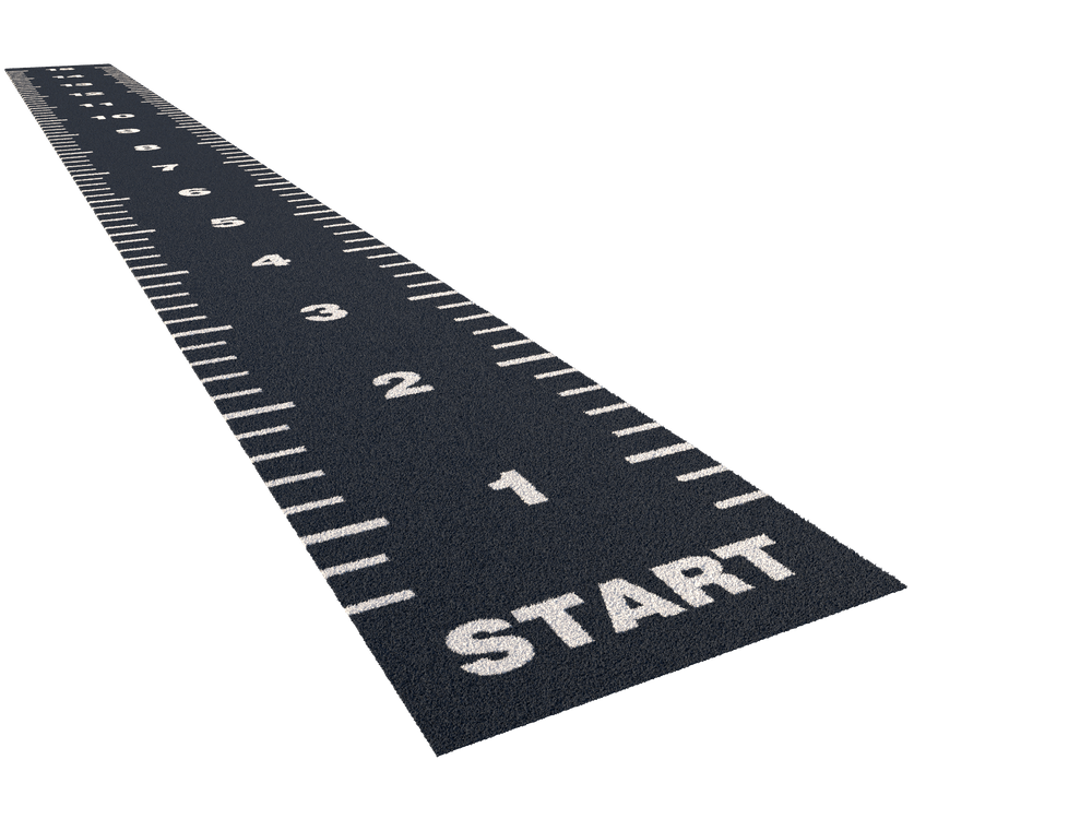 Sprinttrack Essential 15m x 1,33m - Antraciet