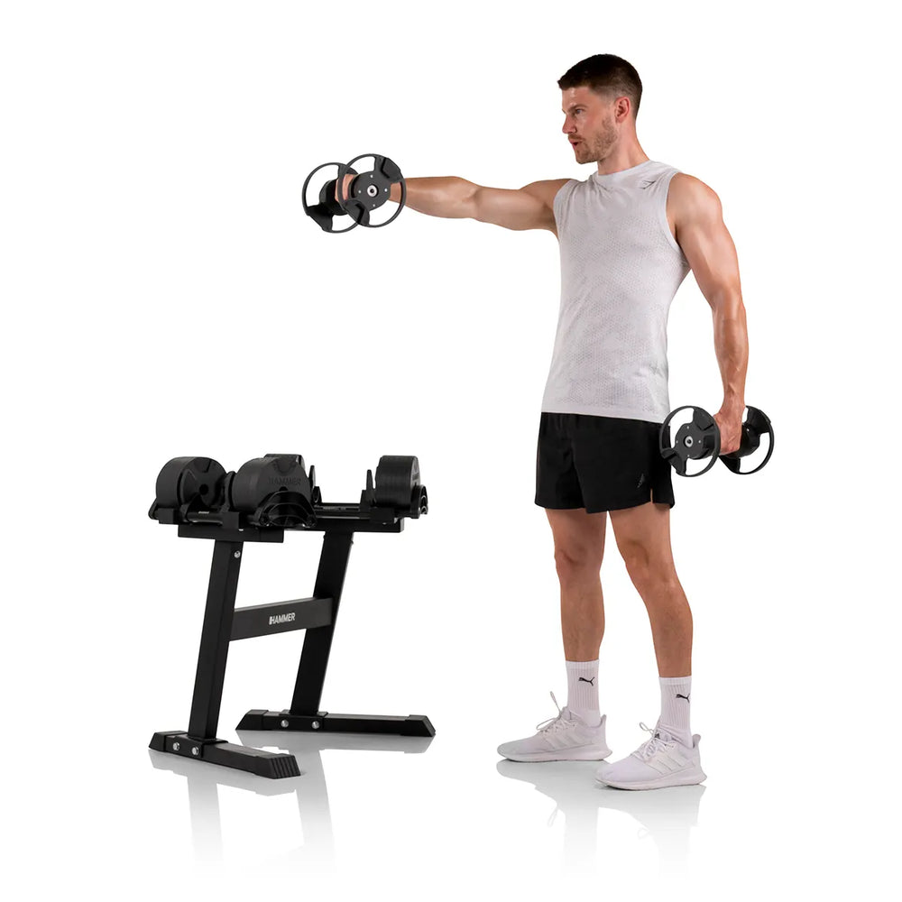 Finnlo SmartLock Dumbbell Set 2x32 kg - Incl Staander