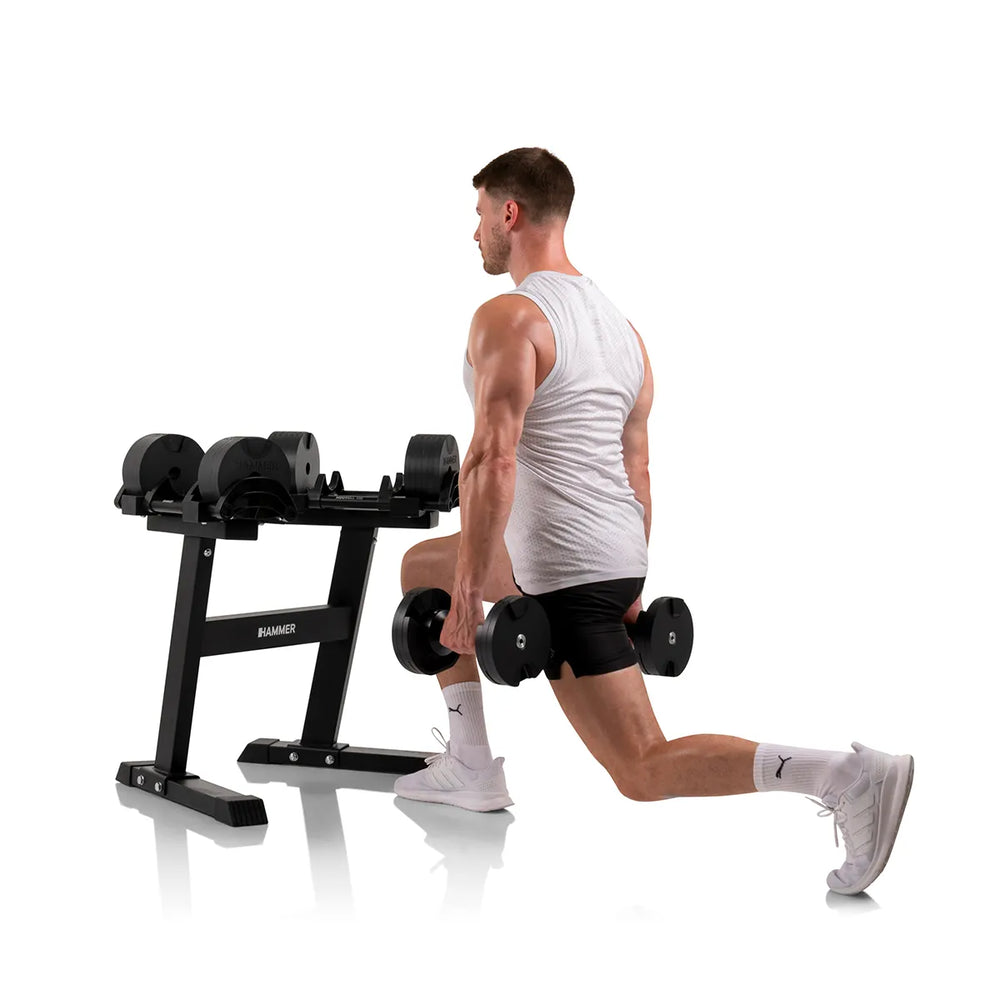 Finnlo SmartLock Dumbbell Set 2x32 kg - Incl Staander