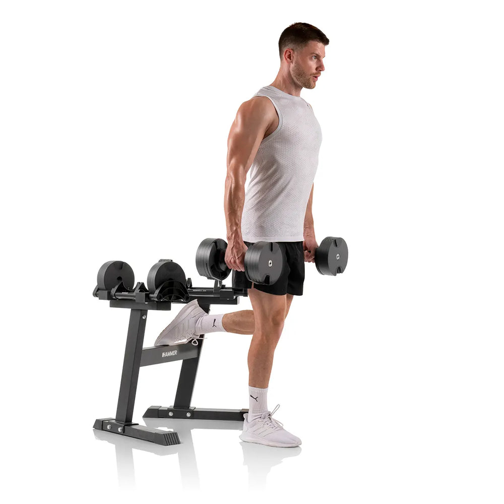Finnlo SmartLock Dumbbell Set 2x32 kg - Incl Staander