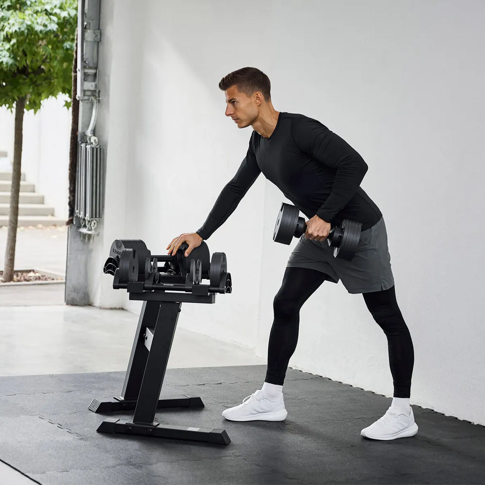 Finnlo SmartLock Dumbbell Set 2x32 kg - Incl Staander