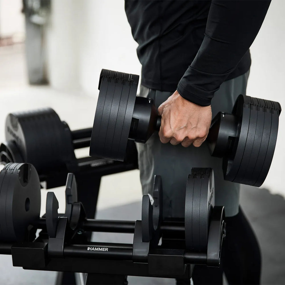 Finnlo SmartLock Dumbbell Set 2x32 kg - Incl Staander