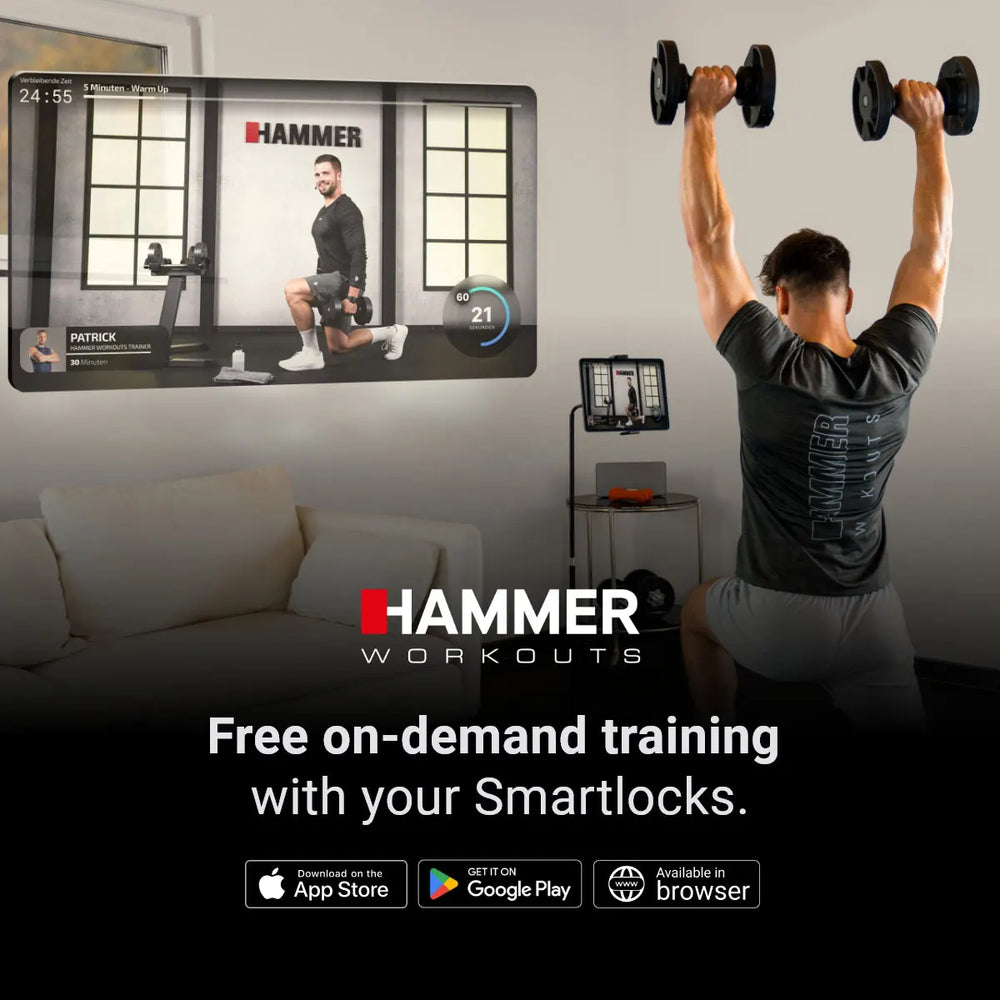 Finnlo SmartLock Dumbbell Set 2x32 kg - Incl Staander