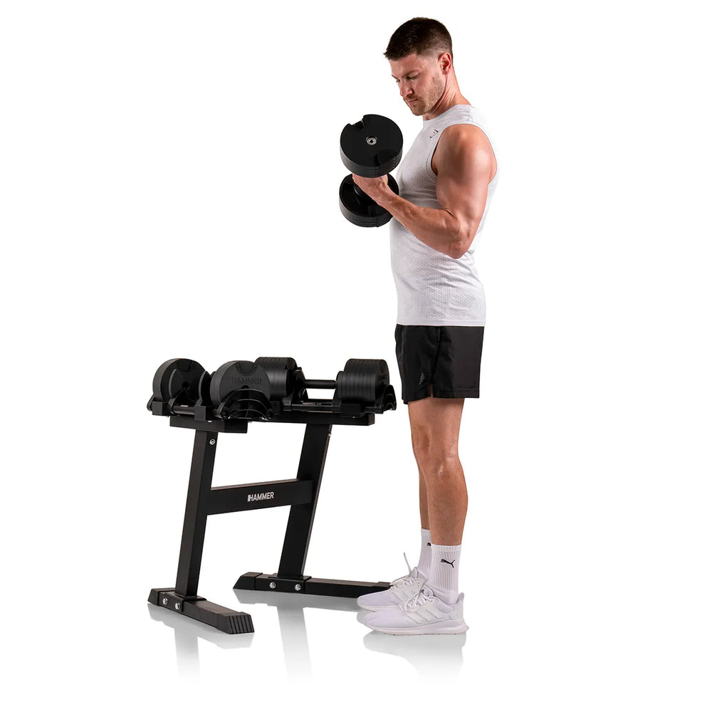 Finnlo SmartLock Dumbbell Set 2x32 kg - Incl Staander