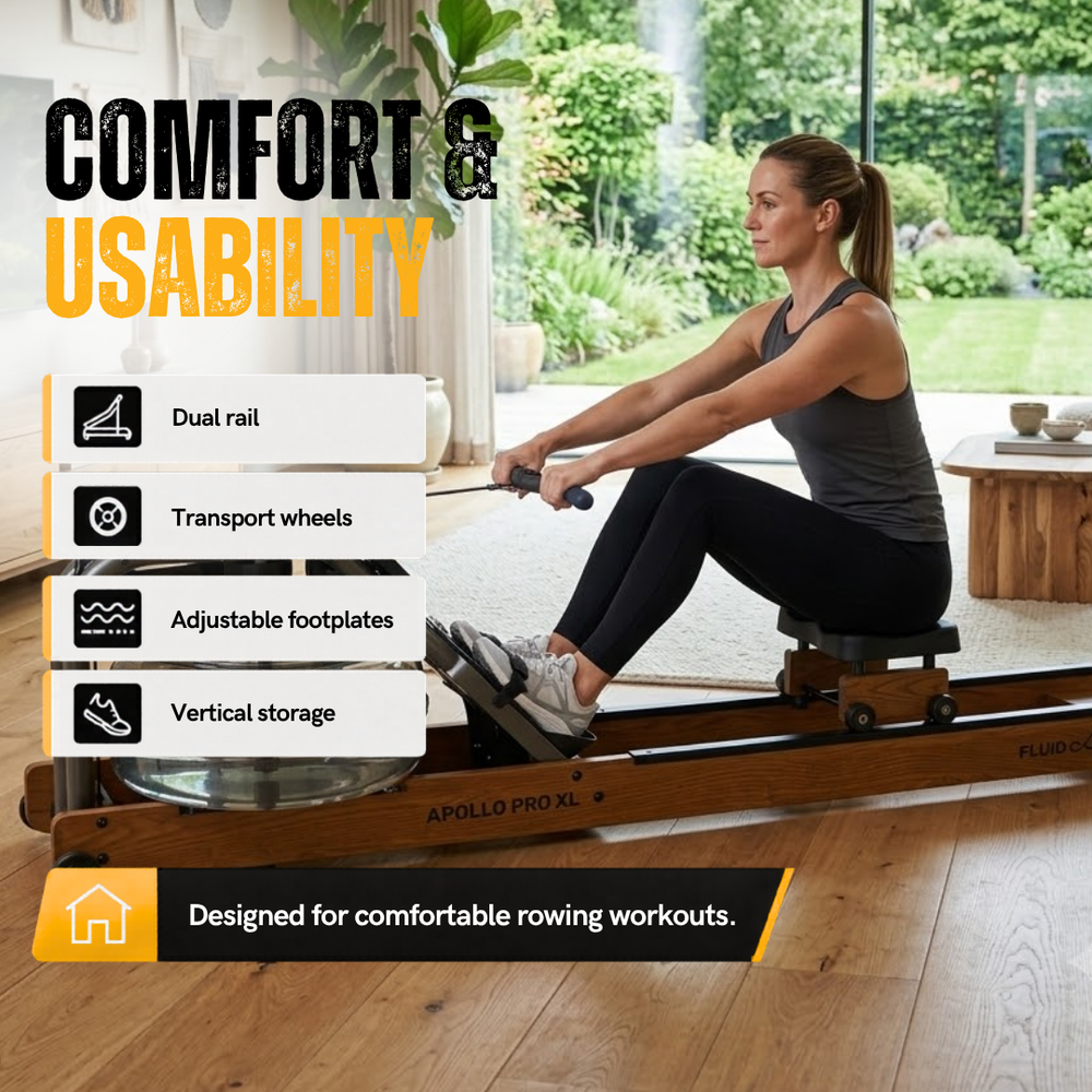Rameur Fluid Rower Apollo Pro XL