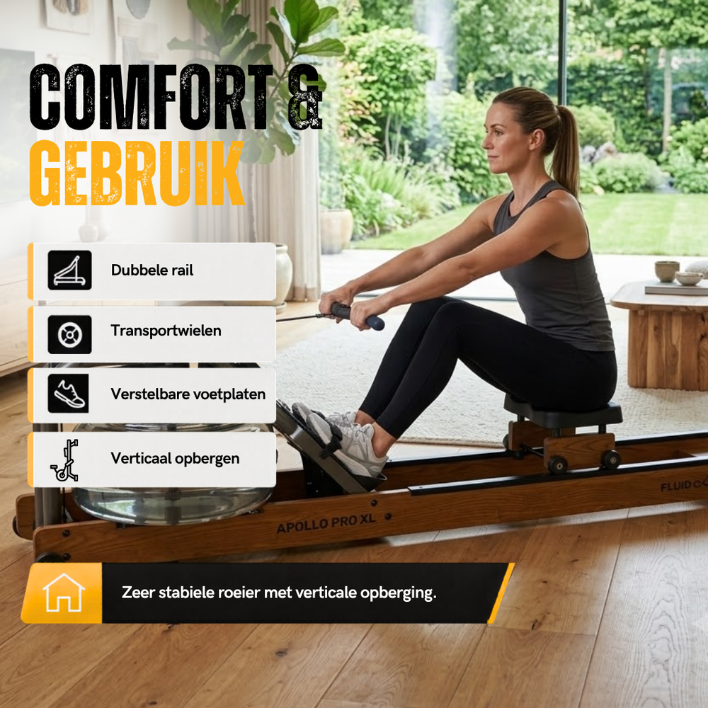 Rameur Fluid Rower Apollo Pro XL