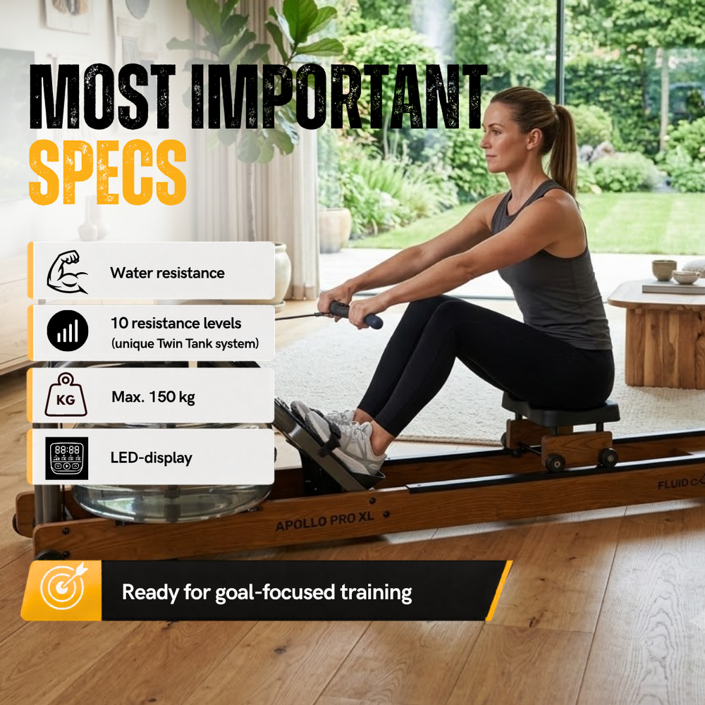 Rameur Fluid Rower Apollo Pro XL