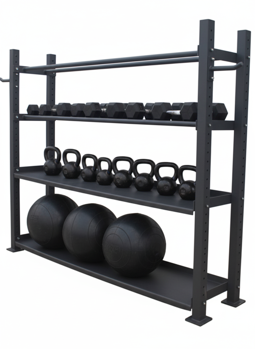 FitnessKing Multi-Storage Rack