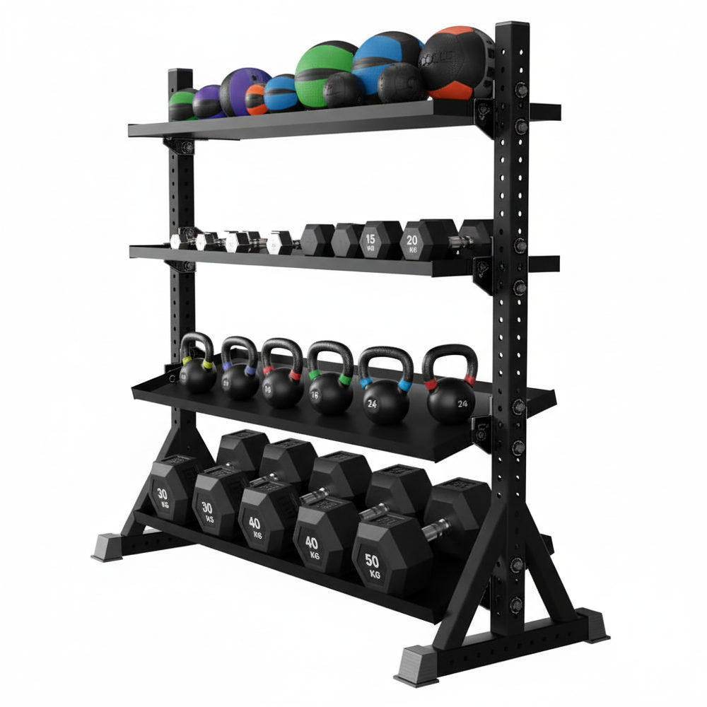 FitnessKing Multi Storage Rack Solid Shelves