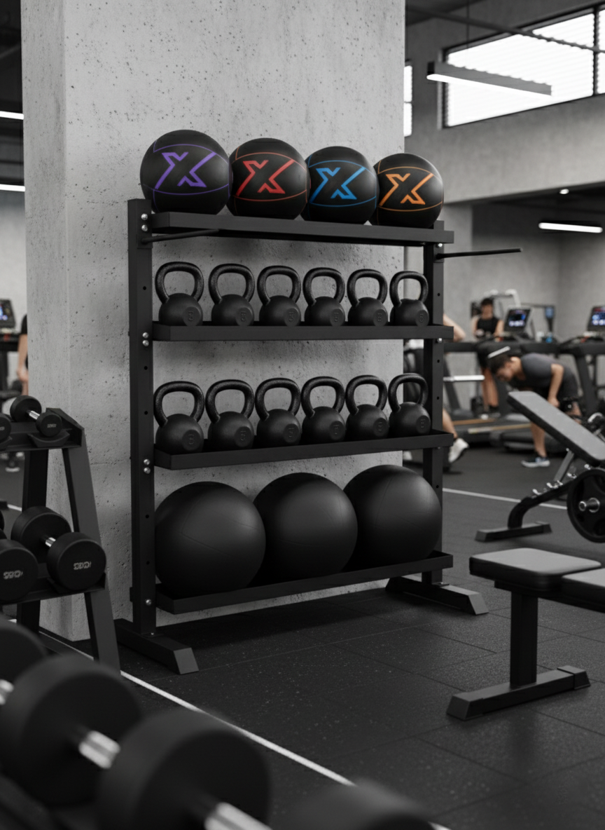 FitnessKing Multi-Storage Rack