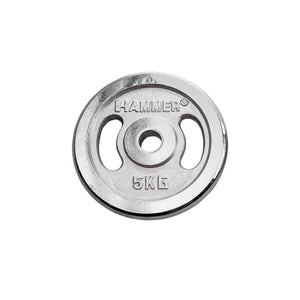 Disques de poids Hammer chromés 30 mm 5 kg