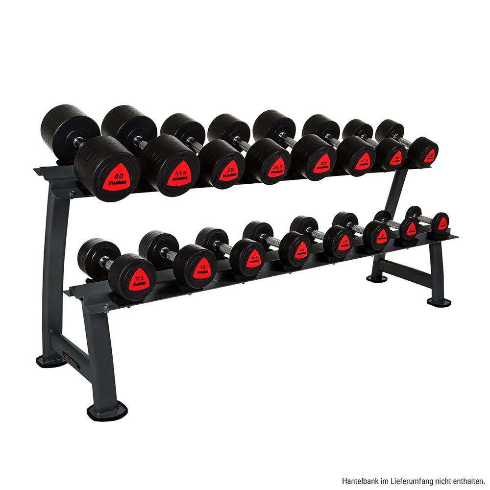 Haltère compacte Hammer PU - 17,5 kg