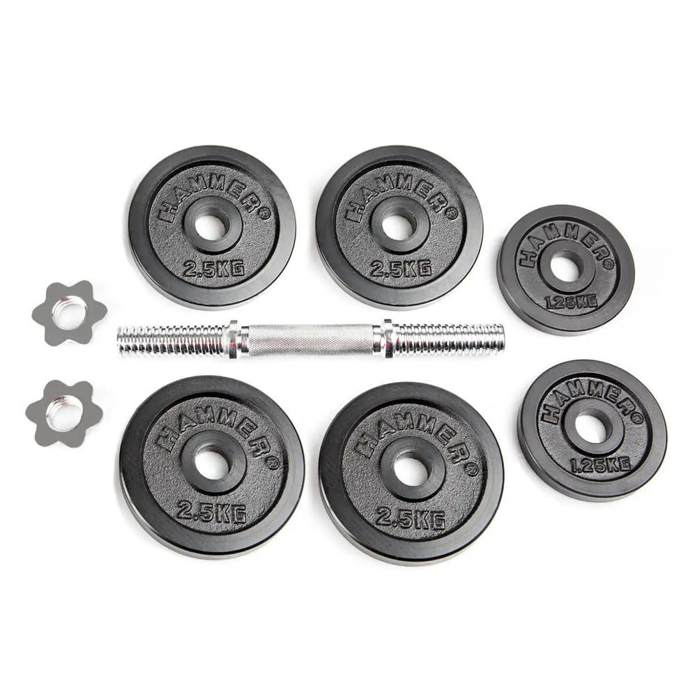 Ensemble d'haltères Hammer Iron 1x15 kg