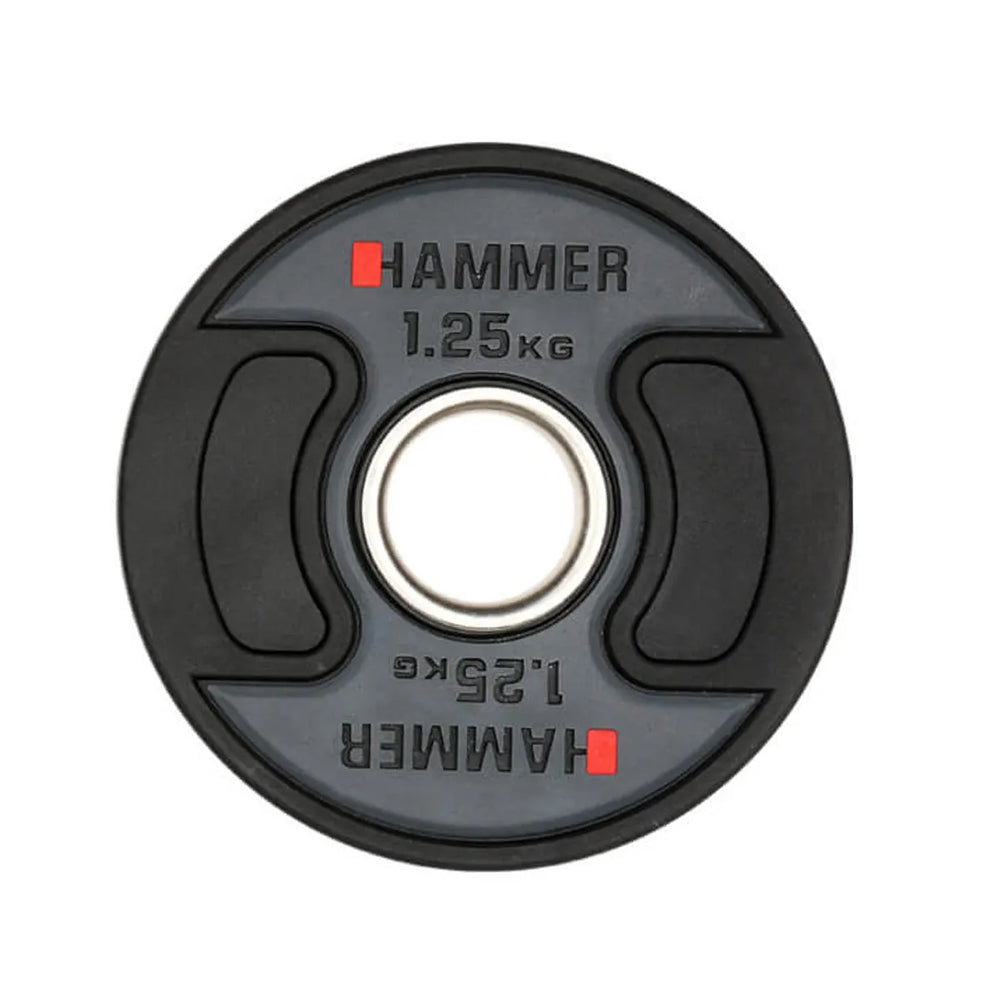 Disque de poids olympique Hammer PU 50 mm / 1,25 kg