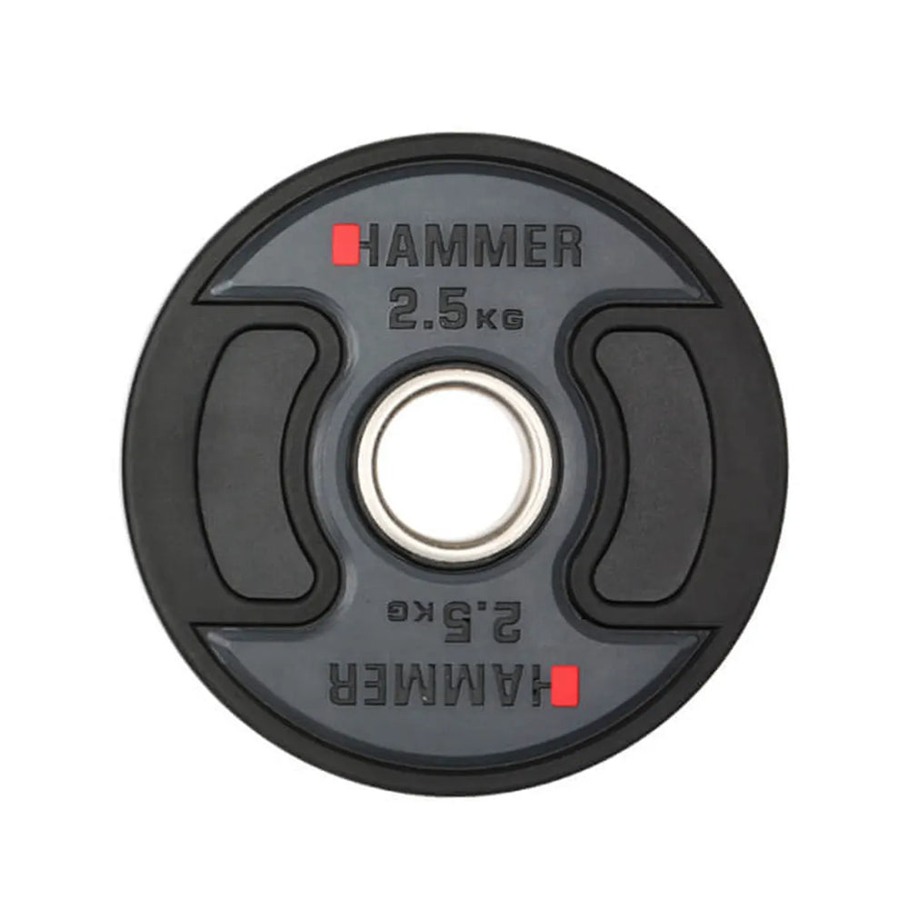 Disque de poids olympique Hammer PU 50 mm / 2,5 kg