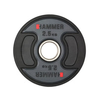 Hammer olympische halterschijf PU 50 mm / 2,5 kg