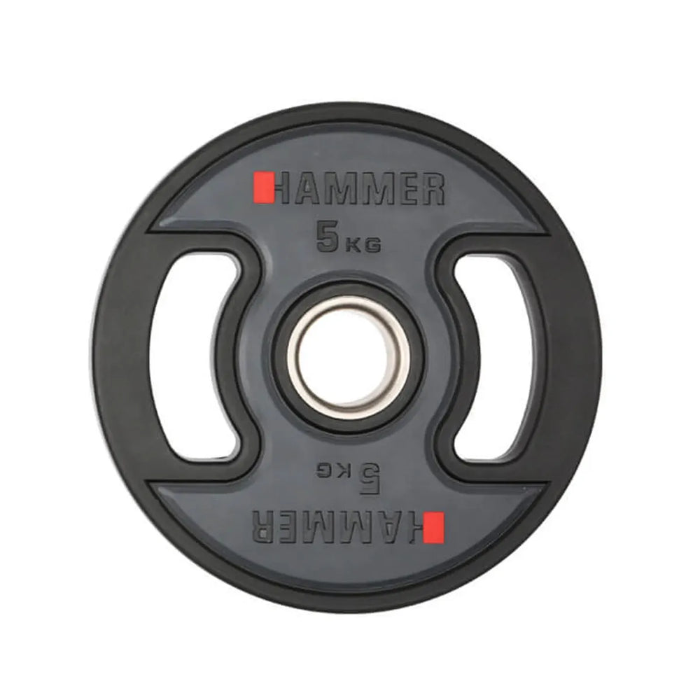Disque de poids olympique Hammer PU 50 mm / 5 kg