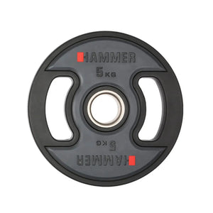Disque de poids olympique Hammer PU 50 mm / 5 kg