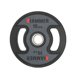 Disque de poids olympique Hammer PU 50 mm / 10 kg