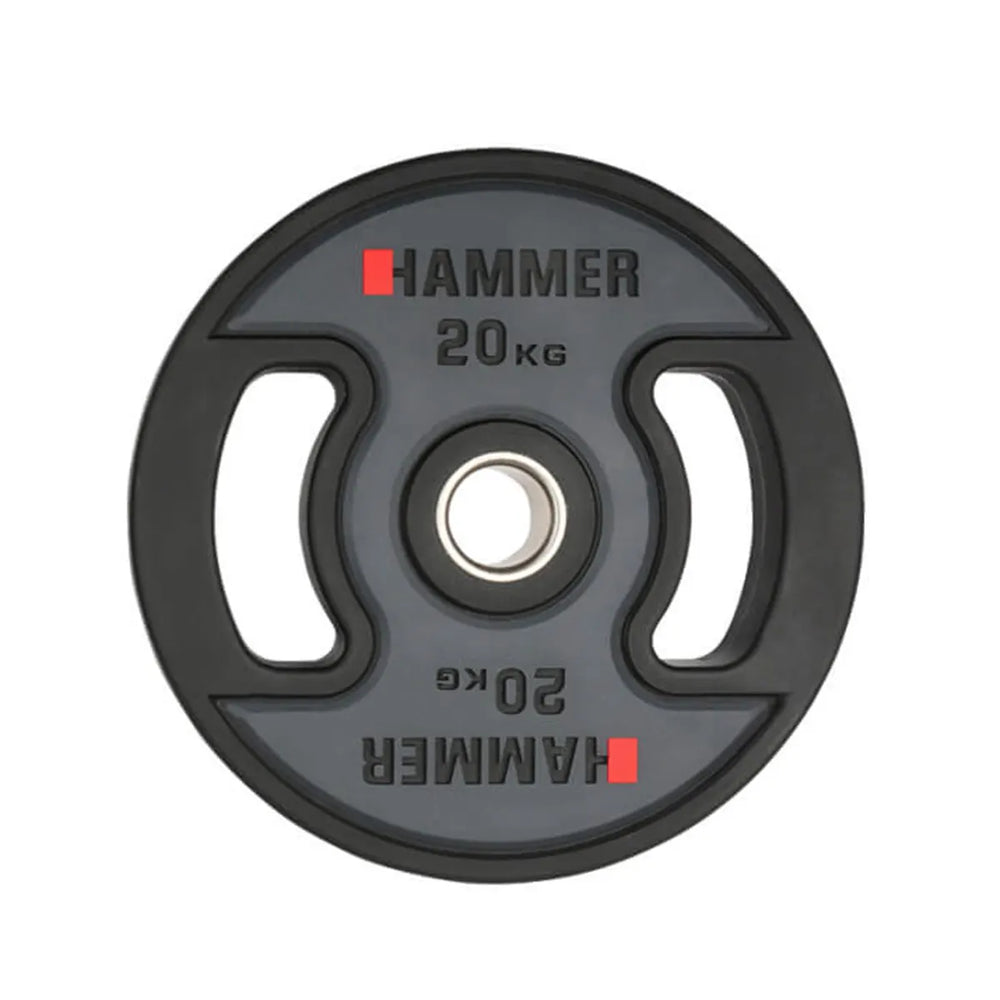 Disque de poids olympique Hammer PU 50 mm / 20 kg