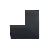 Profilé d'angle 500 mm x 500 mm x 40 mm Noir pur