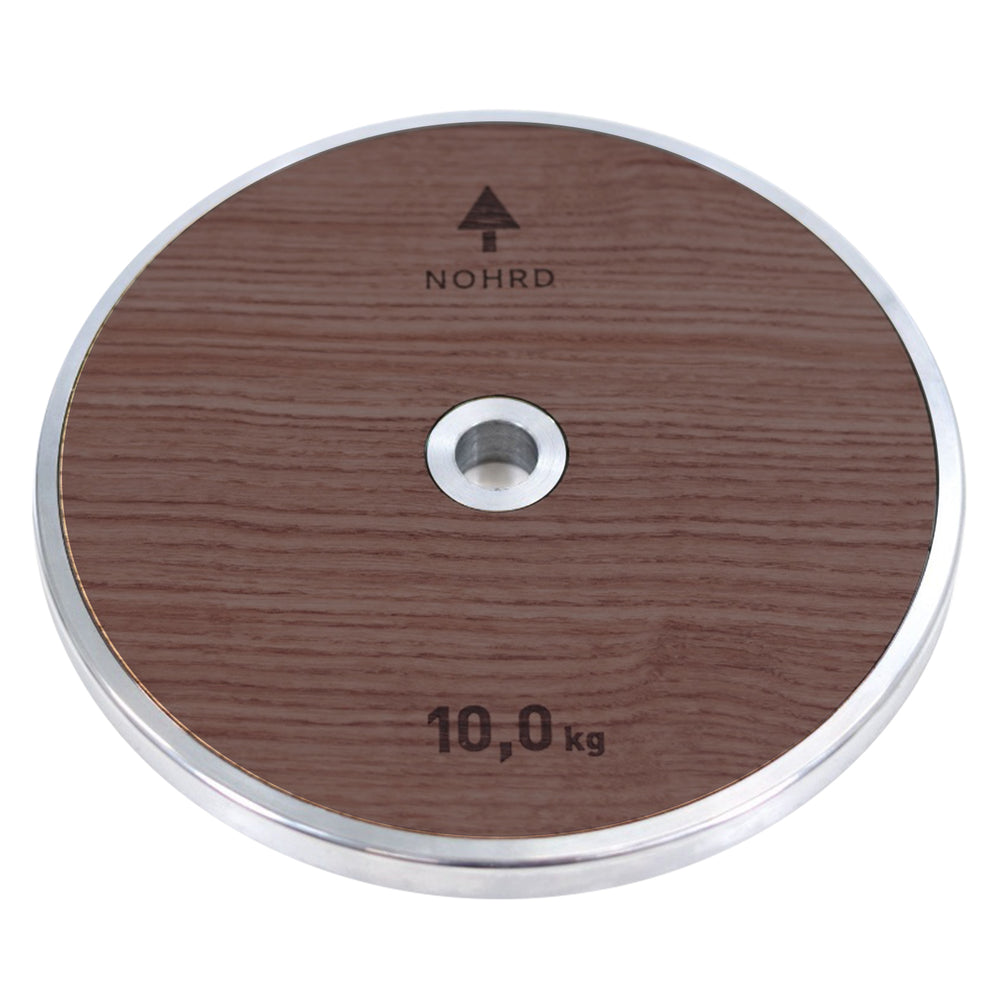 NoHrD Weightplate Set 10 kg - Walnoot