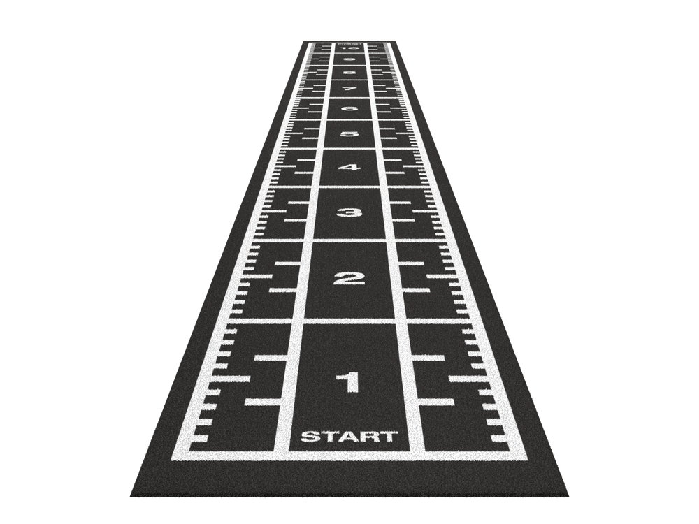 Sprinttrack Premium 10,4m x 1,33m - Antraciet