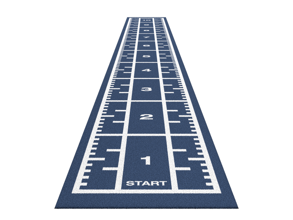 Sprinttrack Premium 10,4m x 1,33m - Blauw
