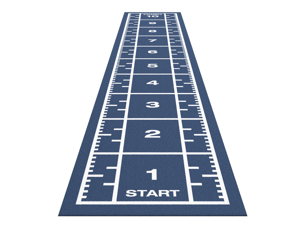 Sprinttrack Premium 10,4m x 2m - Blauw