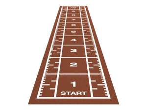 Piste de sprint Premium 10,4 m x 2 m - Rouge