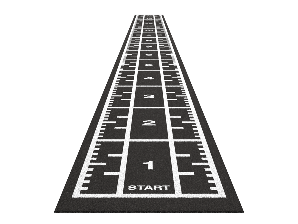 Sprinttrack Premium 15,4m x 1,33m - Antraciet