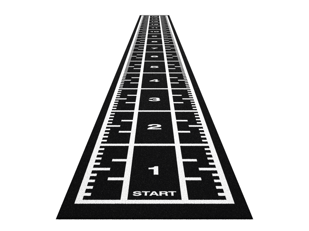 Sprinttrack Premium 15,4m x 1,33m - Zwart