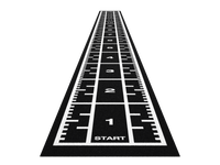 Sprinttrack Premium 15,4m x 1,33m - Zwart