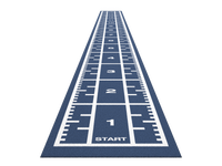 Sprinttrack Premium 15,4m x 1,33m - Blauw