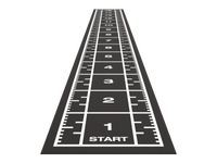 Sprinttrack Premium 15,4m x 2m - Antraciet