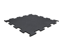 Carreaux de puzzle de qualité supérieure 1 060 mm x 1 060 mm x 15 mm, noir pur
