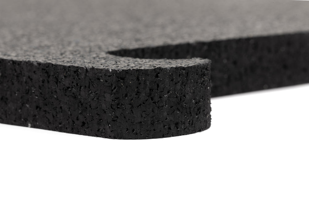 Carreaux de puzzle de qualité supérieure 1 060 mm x 1 060 mm x 15 mm, noir pur