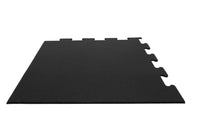 Coin de carrelage puzzle premium 1 060 mm x 1 060 mm x 10 mm, noir pur