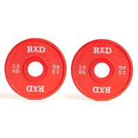 Jeu de couleurs de plaques fractionnaires RXD 50 mm / 2,5 kg