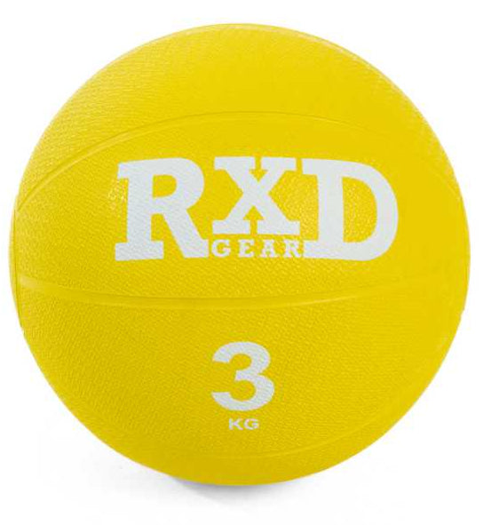 Médecine ball RXD Caoutchouc Jaune 3 kg