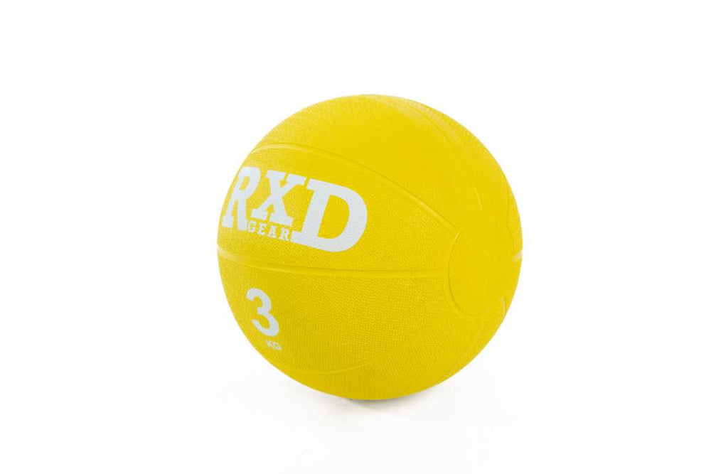 Médecine ball RXD Caoutchouc Jaune 3 kg