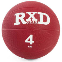 RXD Medicine ball Rubber Rood 4 kg